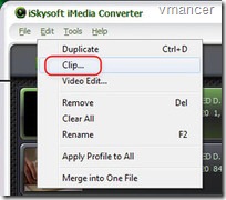 iskysoft imedia converter - tools - clip