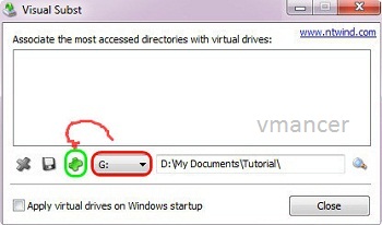 choose the drive letter of virtual drive created