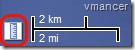 google maps - ruler and scale