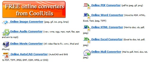 CoolUtils.com: very cool and free online converter