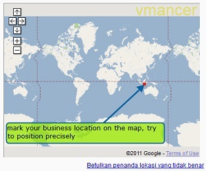google maps - business location on the maps