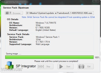 RT Seven Lite - Service Pack integrator - Slipstream