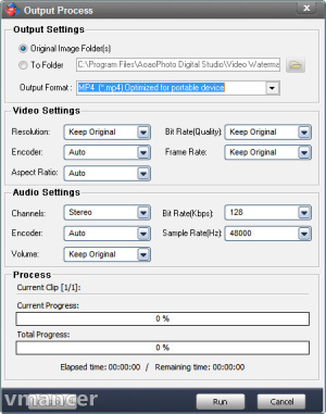 Video Watermark Pro - Output Process
