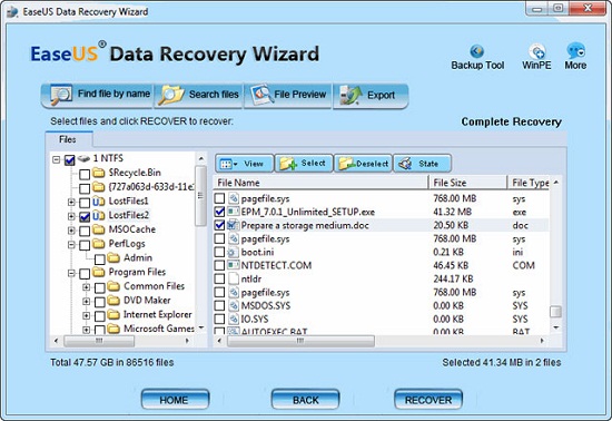 EaseUS Data Recovery Wizard