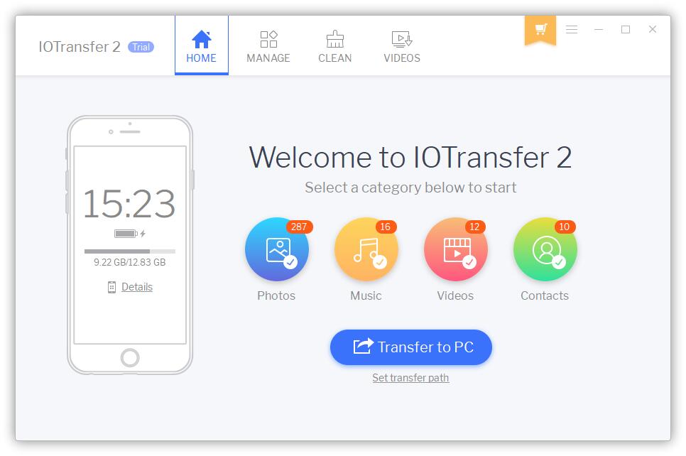 IOTransfer 2: iPhone (iOS) manage and transfer files with ease