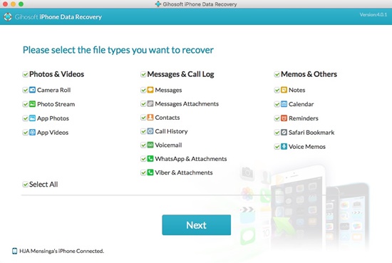 Gihosoft iPhone Data Recovery
