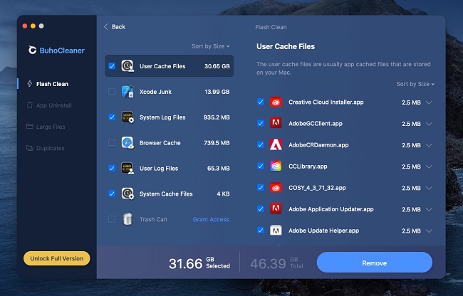 BuhoCleaner: Free up space & Speed up your Mac