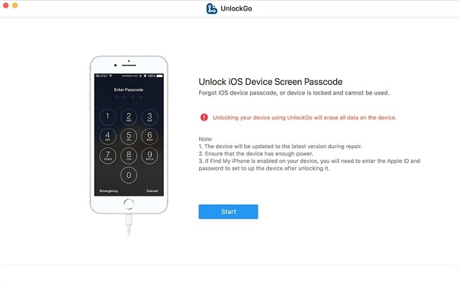 iToolab UnlockGo instantly unlock iPhone iPad passcode